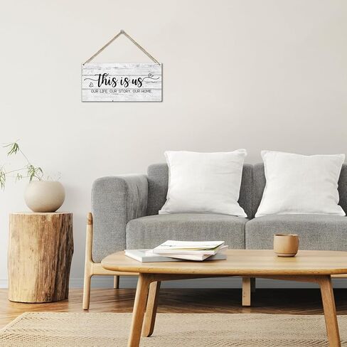 This Is Us Wall Decor Home Wooden Hanging Plaque, Sunflower Decor Sign With Inspirational Quotes, Family Sign Wall Art for Home Living Dining Room Farmhouse - A04 in Saudi Arabia