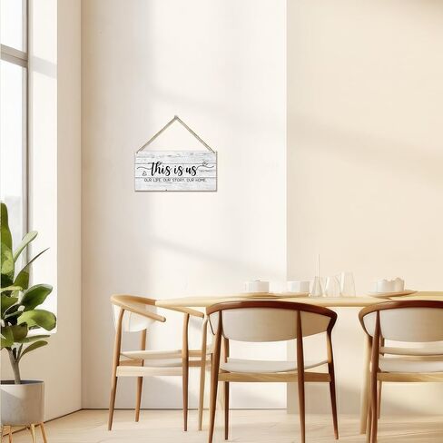 This Is Us Wall Decor Home Wooden Hanging Plaque, Sunflower Decor Sign With Inspirational Quotes, Family Sign Wall Art for Home Living Dining Room Farmhouse - A04 in Saudi Arabia