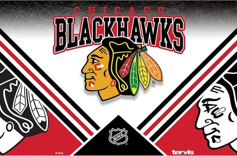 كوب Tervis ذو الجدران الثلاثية NHL Chicago Blackhawks المعزول يحافظ على المشروبات باردة وساخنة، 30oz - ستانلس ستيل، ثلج in Saudi Arabia