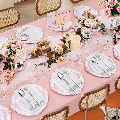 CHEFCAT 100 Disposable Napkins Paper Napkins Decorative Cloth-Like Hand Tissue Paper Dinner Paper Bulk Linen-Feel Guest Towels for Kitchen Bathroom Wedding Everyday Use in Saudi Arabia