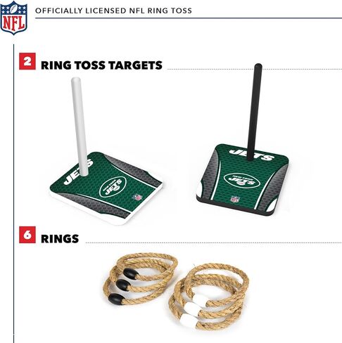 مجموعة اقتباسات من الخشب الصلب NFL مع طباعة مباشرة لرسومات الفريق عالية الدقة - لعبة رمي حلقة الباب الخلفي - هدية رائعة لأي مشجع لكرة القدم! ألعاب Ring Toss العائلية الخارجية للشاطئ in Kuwait
