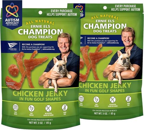Ernie Els All Natural Salmon Dog Treats - Premium Dog Treats for Healthy Snacking - 3oz (Pack of 2) in Saudi Arabia