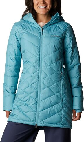Columbia Women's Heavenly Long Hooded Jacket, Dark Sapphire, Large in Saudi Arabia
