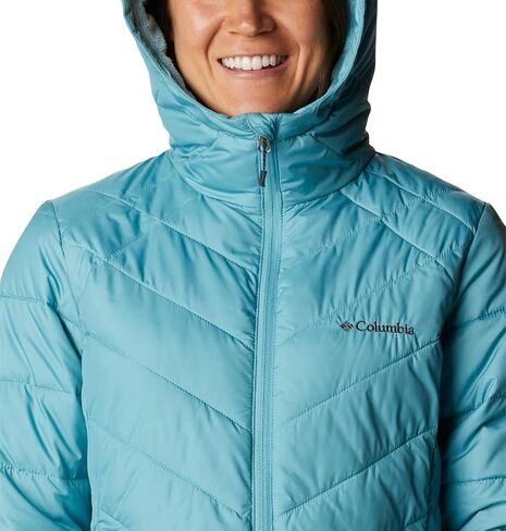 Columbia Women's Heavenly Long Hooded Jacket, Dark Sapphire, Large in Saudi Arabia