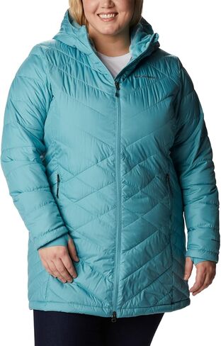 Columbia Women's Heavenly Long Hooded Jacket, Dark Sapphire, Large in Saudi Arabia