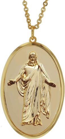 قلادة كريستوس مع سلسلة 18 بوصة وقلادة يسوع الممتدة 2 بوصة للمسيحيين وLDS in Kuwait