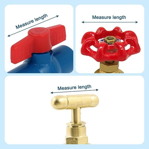 PATIKIL Gate Valve Lockout, 2 Pack Gate Valve Lockout Device Outdoor Faucet Water Spigot Lock for 2-1/2" to 5" Diameter Valve Handles Faucet Knob Spigot Propane Tank Style 1, Red in Saudi Arabia