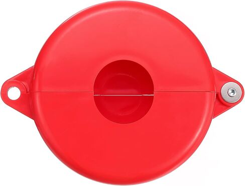 PATIKIL Gate Valve Lockout, 2 Pack Gate Valve Lockout Device Outdoor Faucet Water Spigot Lock for 2-1/2" to 5" Diameter Valve Handles Faucet Knob Spigot Propane Tank Style 1, Red in Saudi Arabia