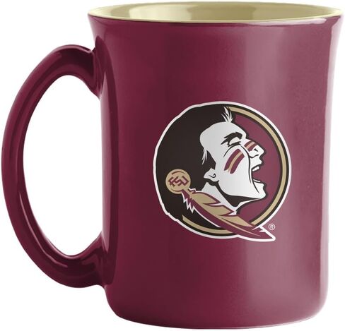 logobrands NCAA Large 15oz Two Toned Cafe Mug with Inner Color (Virginia Tech Hokies) in Saudi Arabia