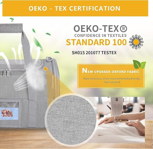 Extra Large Pet Carrier 20 lbs+, Soft Sided Cat Carriers for Large Cats Under 25 lbs, Folding Big Dog Carrier 20"x13"x13", Cat Carrier for 2 Cats Travel Carrier -Large- Grey in Kuwait