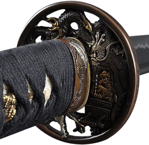 Handmade Sword Samurai Sword Katana, Functional, Hand Forged, 1045/1060 Carbon Steel, Heat Tempered/Clay Tempered, Full Tang, Sharp, Wooden Scabbard in Saudi Arabia