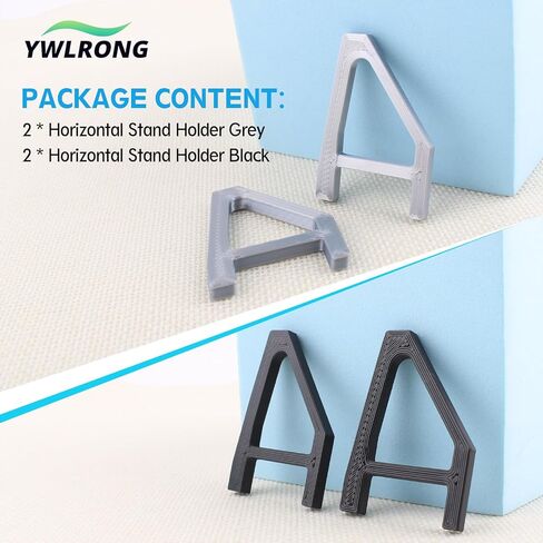 YWLRONG 4Pcs for PS5 Slim Stand Console Bracket Holder Flat Base Horizontal Stand Compatible with Sony Playstation 5 Slim Disc Edition Accessories(Transparent+Grey) in Saudi Arabia