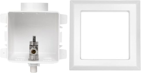 EFIELD Toilet Outlet Box, Pre-assembled,1/4-Turn Angle Valve Pex-A Expansion 1/2-Inch (F1960) X 3/8" OD Compression, Chrome Plated in Saudi Arabia