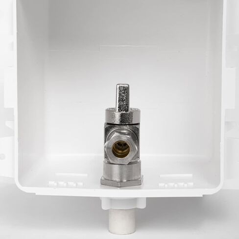 EFIELD Toilet Outlet Box, Pre-assembled,1/4-Turn Angle Valve Pex-A Expansion 1/2-Inch (F1960) X 3/8" OD Compression, Chrome Plated in Saudi Arabia