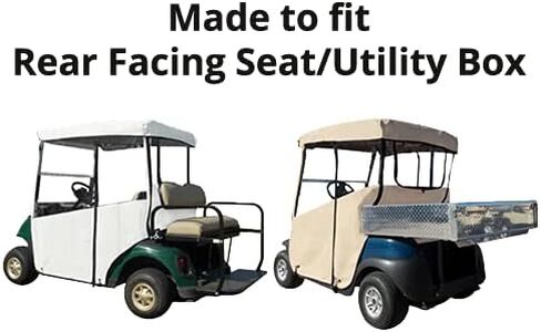 Golf Cart Cover – 3-Sided “Over-The-Top" Cart Cover for Club Car Onward/Precedent/Tempo – Golf Cart Cover Enclosure – Sunbrella Canvas - Cart Cover for Golfers – Fits Golf Bags, Utility Box in Saudi Arabia