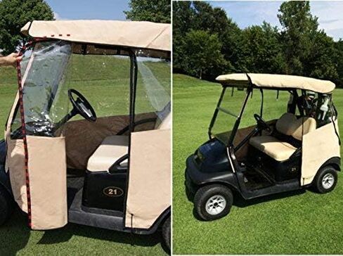 Golf Cart Cover – 3-Sided “Over-The-Top" Cart Cover for Club Car Onward/Precedent/Tempo – Golf Cart Cover Enclosure – Sunbrella Canvas - Cart Cover for Golfers – Fits Golf Bags, Utility Box in Saudi Arabia