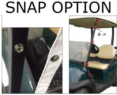 Golf Cart Cover – 3-Sided “Over-The-Top" Cart Cover for Club Car Onward/Precedent/Tempo – Golf Cart Cover Enclosure – Sunbrella Canvas - Cart Cover for Golfers – Fits Golf Bags, Utility Box in Saudi Arabia