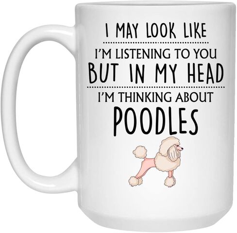 Poodle Mug, Poodle Gift, Poodles Because People Are Meh, Funny Poodle Lover Gifts, New Poodle Dog Gift, Puppy, Cute Poodle Dog Owner Mug 11oz in Saudi Arabia