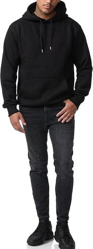 سويت شيرت بغطاء للرأس للرجال، سويت شيرت رياضي متوسط ​​الوزن للرجال، بأكمام طويلة، قميص من الصوف مع جيب in Kuwait