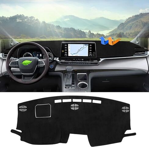 Autorder Dashboard Cover Mat for Toyota bZ4X /Subaru Solterra 2023 2024 Accessories Dash Cover Upgrade Velvet Dash Mat Sunshade Glare UV Rays Protector in Saudi Arabia
