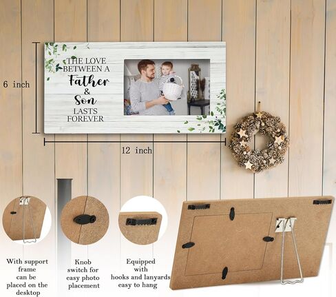 The Love Between a Mother and Daughter Lasts Forever Picture Frame,Mother and Daughter 12×6 inch Wooden Tabletop Photo Frame for Birthday Mother's Day,Memorial Mom Gifts from Daughter in Saudi Arabia