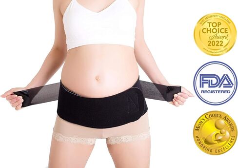 Baby Belly Band - Pregnancy & Maternity Belt With Medium Compression Groin Band - For Back, Hernia, and Pelvic Floor Pain - Medium in Saudi Arabia