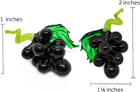 2" High Pineapple Blown Glass Figurine Fruit Crystal Miniature Vegetable Dollhouse Replica Lampwork Decor Collector's Item Gifts in Saudi Arabia