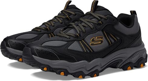 Skechers Men's, Stamina at - Upper Stitch Hiking Shoe - Wide Width Black/Black in Saudi Arabia