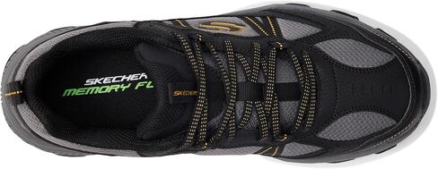 Skechers Men's, Stamina at - Upper Stitch Hiking Shoe - Wide Width Black/Black in Saudi Arabia