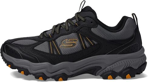 Skechers Men's, Stamina at - Upper Stitch Hiking Shoe - Wide Width Black/Black in Saudi Arabia
