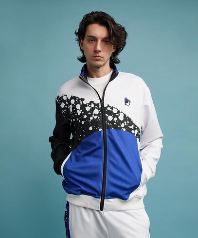 Reason Men's Track Jackets, Lightweight Full Zip Windbreaker With Pockets, Men Printed Outerwear For Sports Workout Outdoor in Saudi Arabia