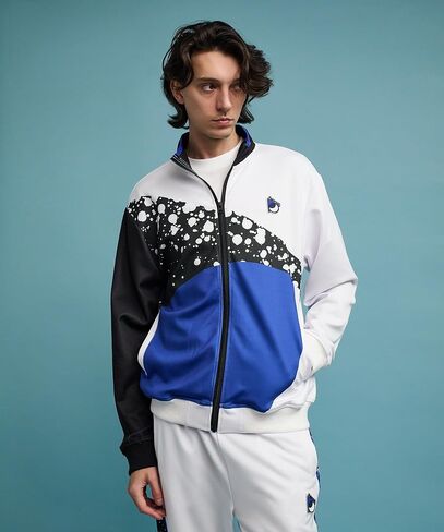 Reason Men's Track Jackets, Lightweight Full Zip Windbreaker With Pockets, Men Printed Outerwear For Sports Workout Outdoor in Saudi Arabia
