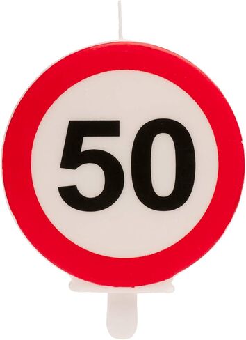 Dekora - Birthday Candles for Cakes with Forbidden Sign - Number 40 in Kuwait