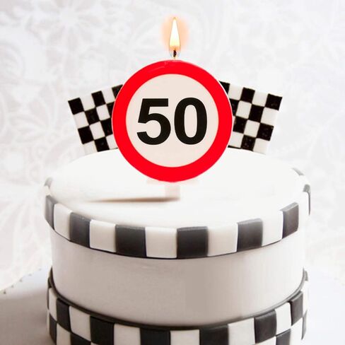 Dekora - Birthday Candles for Cakes with Forbidden Sign - Number 40 in Kuwait