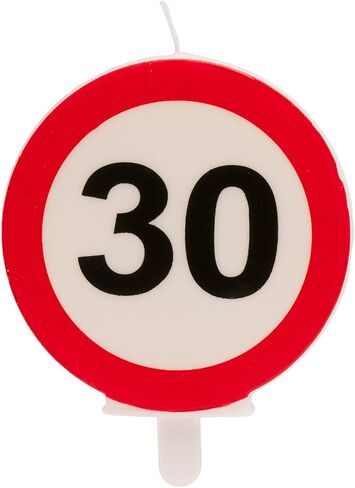 Dekora - Birthday Candles for Cakes with Forbidden Sign - Number 40 in Kuwait