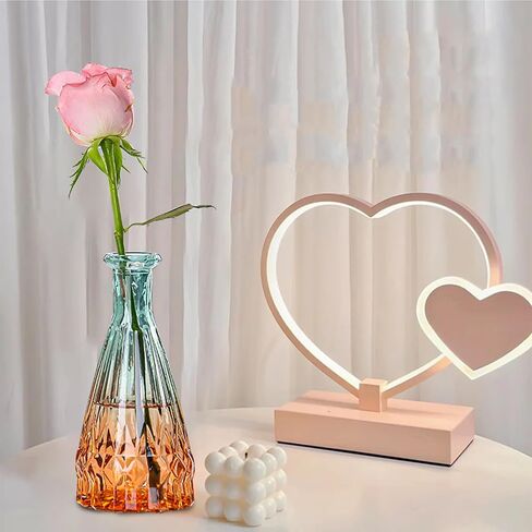 Vintage Glass Vases，Colored Small Glass Vases for Centerpieces,Boho Flower Vase Set of 5 Decorative Small Vases(English) in Saudi Arabia