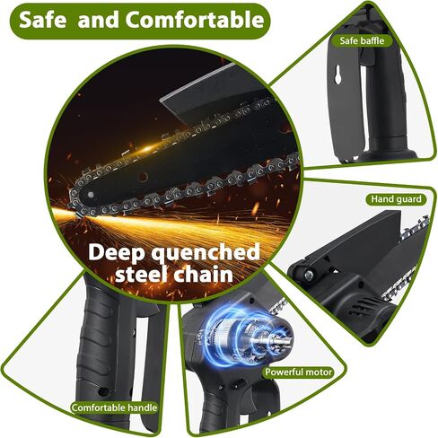 2-in-1 Cordless Pole Saw, Mini Chainsaw, Portable Electric Chainsaw with Pole,Handheld Chain Saw Pruning Shear for Tree Branches Wood Cutting,Tree Trimming,56 inch Reach Electric Saw with Pole in Saudi Arabia
