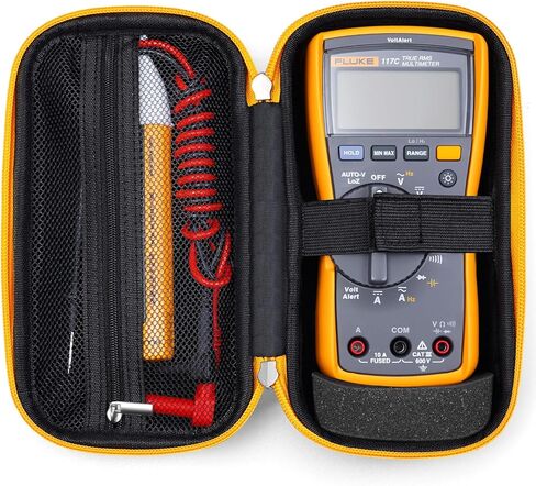 حافظة صلبة متوافقة مع Fluke 117/116/101 Multimeter، حقيبة حمل لأدوات Klein Tools MM400/MM325، جهاز قياس الحماية، أسود in Kuwait