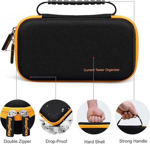 حافظة صلبة متوافقة مع Fluke 117/116/101 Multimeter، حقيبة حمل لأدوات Klein Tools MM400/MM325، جهاز قياس الحماية، أسود in Kuwait