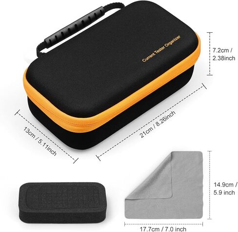 حافظة صلبة متوافقة مع Fluke 117/116/101 Multimeter، حقيبة حمل لأدوات Klein Tools MM400/MM325، جهاز قياس الحماية، أسود in Kuwait