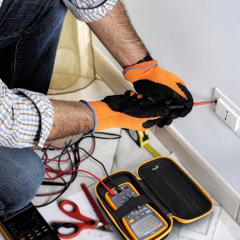 حافظة صلبة متوافقة مع Fluke 117/116/101 Multimeter، حقيبة حمل لأدوات Klein Tools MM400/MM325، جهاز قياس الحماية، أسود in Kuwait