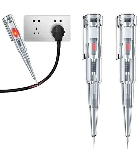 2Pcs Responsive Electrical Tester Pen, 70-250V Portable Waterproof Electrical Tester Pen with LED Color Light,Non-Contact AC Voltage Tester Pen Voltage Testers Tools and Home Improvement in Saudi Arabia