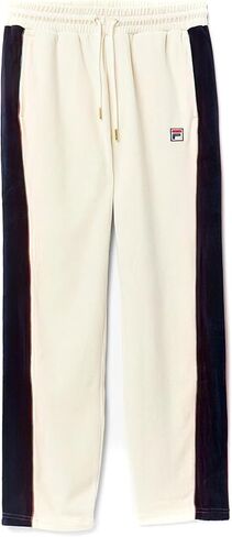Fila Men's CIMA Velour Pant, Turtledove/Red/Peacoat, Large in Saudi Arabia