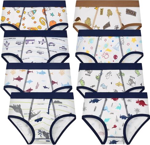 Boys Cotton Briefs Kids Brief Toddler Comfortsoft Underwear Pack of 8 in Saudi Arabia