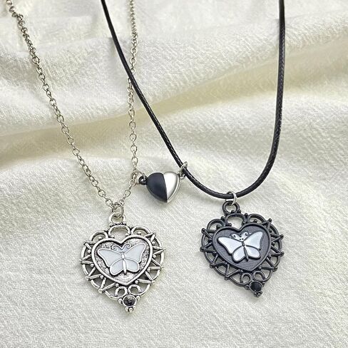 Dcfywl731 3PCS BFF Friendship Necklace BFF Letter Matching Heart Pendant Necklace Best Friend Forever Necklace Jewelry Gift for Sister Women Girls in Saudi Arabia