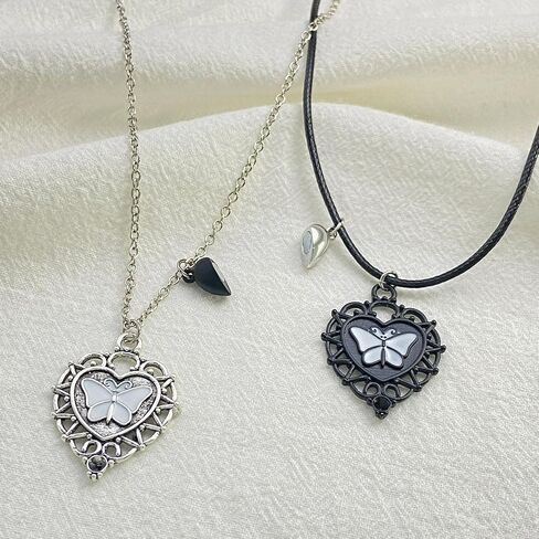 Dcfywl731 3PCS BFF Friendship Necklace BFF Letter Matching Heart Pendant Necklace Best Friend Forever Necklace Jewelry Gift for Sister Women Girls in Saudi Arabia