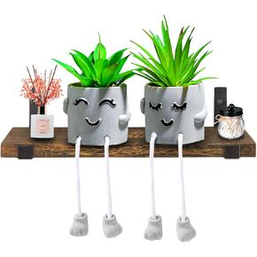 3 Packs Cute Fake Plants, Kawaii Artificial Potted Plants for Table Desk Home Bedroom Bathroom Office Shelf Office Wall Room Farmhouse Decor Artificial Plants B