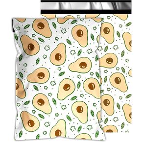 Poly Mailers 10x13 Inch 100 Pcs - Strawberries printed Shipping Bags, 2.4mil Thickness, Waterproof and Tear Resistant Mailing Envelopes, Self-Sealing Packaging Bags for Small Business