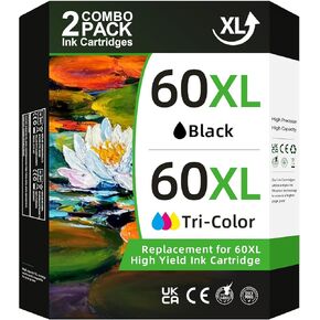 65XL Ink Cartridges Compatible for HP Ink 65 XL Black and Color Combo Pack Printer Ink 65XL for DeskJet 3755 3772 3700 3752 2600 2622 for Envy 5055 5000 5070 for AMP 100 120 130 Printer