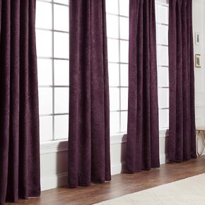 Chanasya Premium 2-Panel Classy Embossed Leaf Textured Curtains - Back Tab, Ring Tab - for Windows Living Room Bedroom - Partial Room Darkening Drapes for Privacy - 52 x 84 Inches - Brown